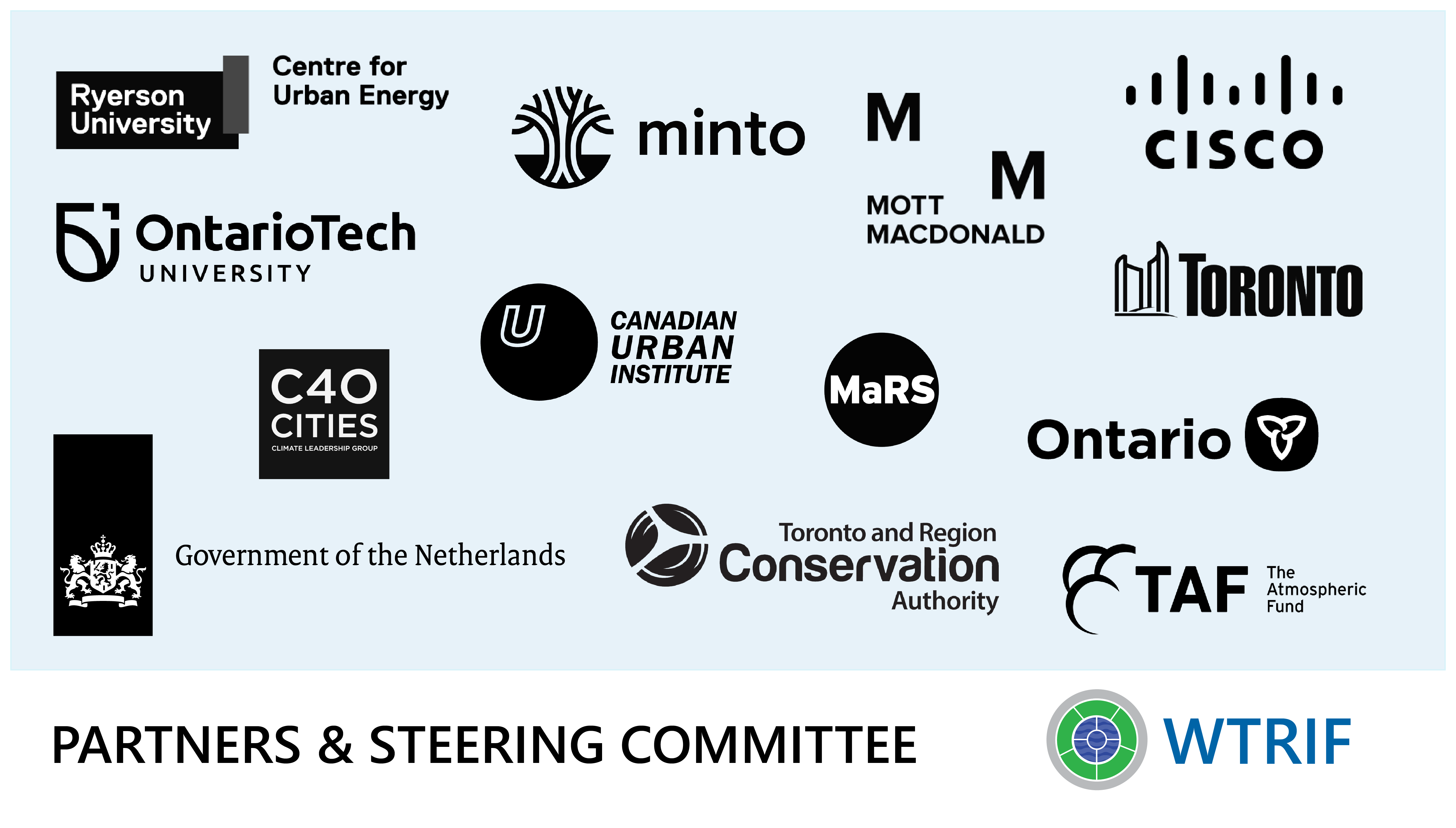 Graphic of steering committee logos.