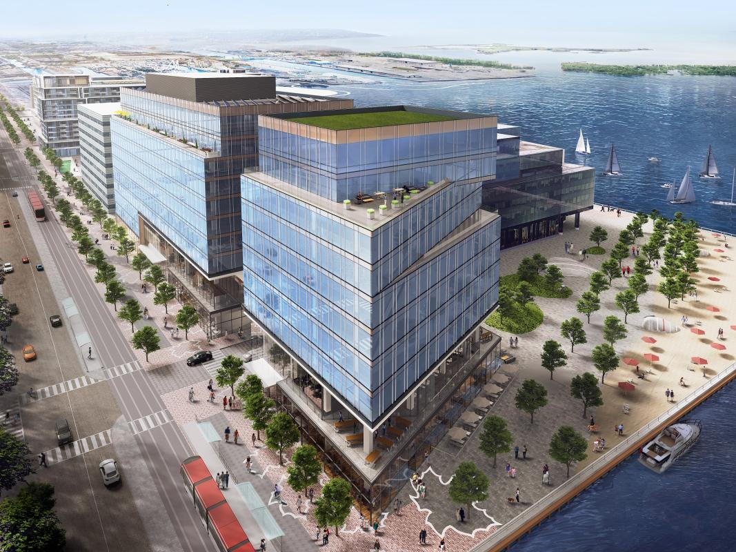 artist rendering of the Waterfront Innovation Centre
